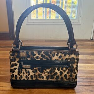 Miche Leopard Print Handbag w/Black Accents